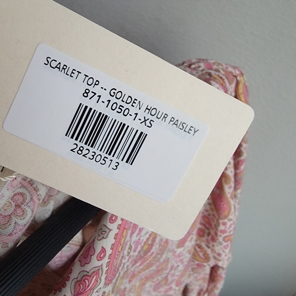 Doen Scarlet Top in Golden Hour Paisley size XS NWT - Picture 12 of 12